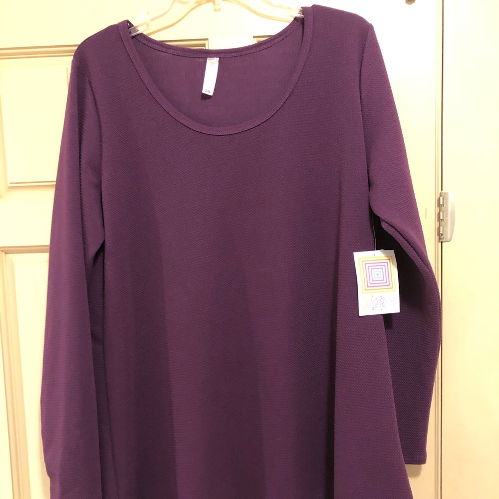 NWT LuLaRoe Lynnae- SOLID purple- 2XL